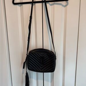 Yves Saint Laurent Black Quilted Crossbody Bag